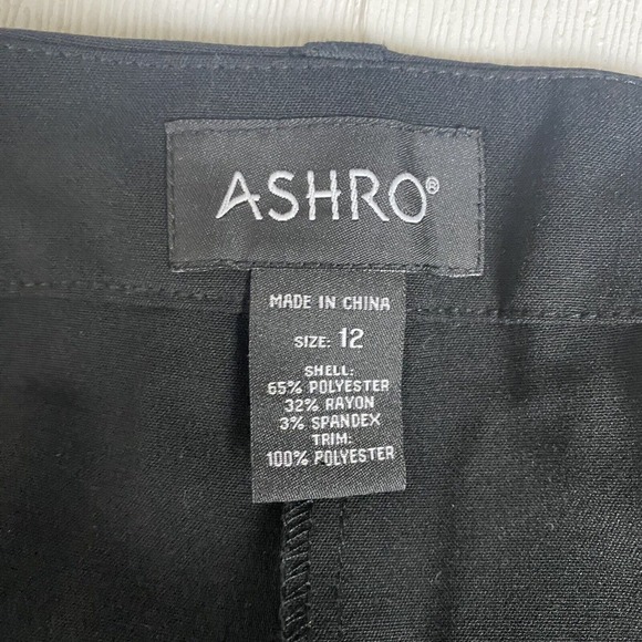 Ashro Woman’s Black White Zebra Print Wide Leg Pants Size 12. - Picture 7 of 11